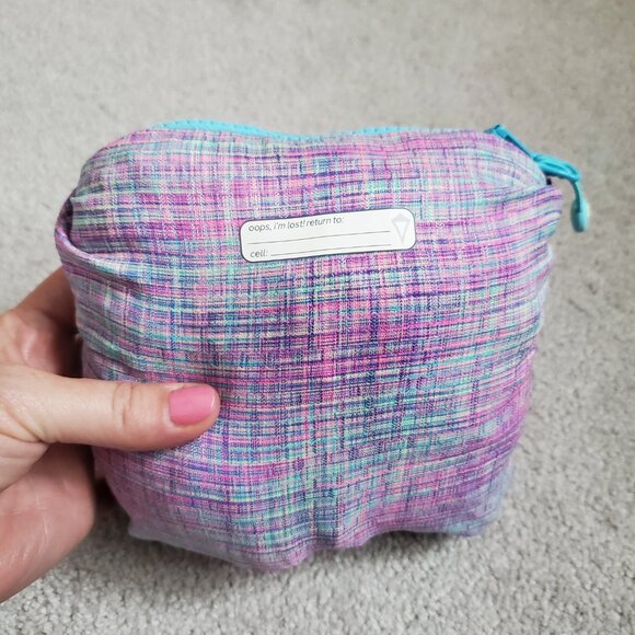 IVIVVA LULULEMON Full Zip Lightweight Jacket Windbreaker Packable Plaid Girls 14 - Picture 12 of 16